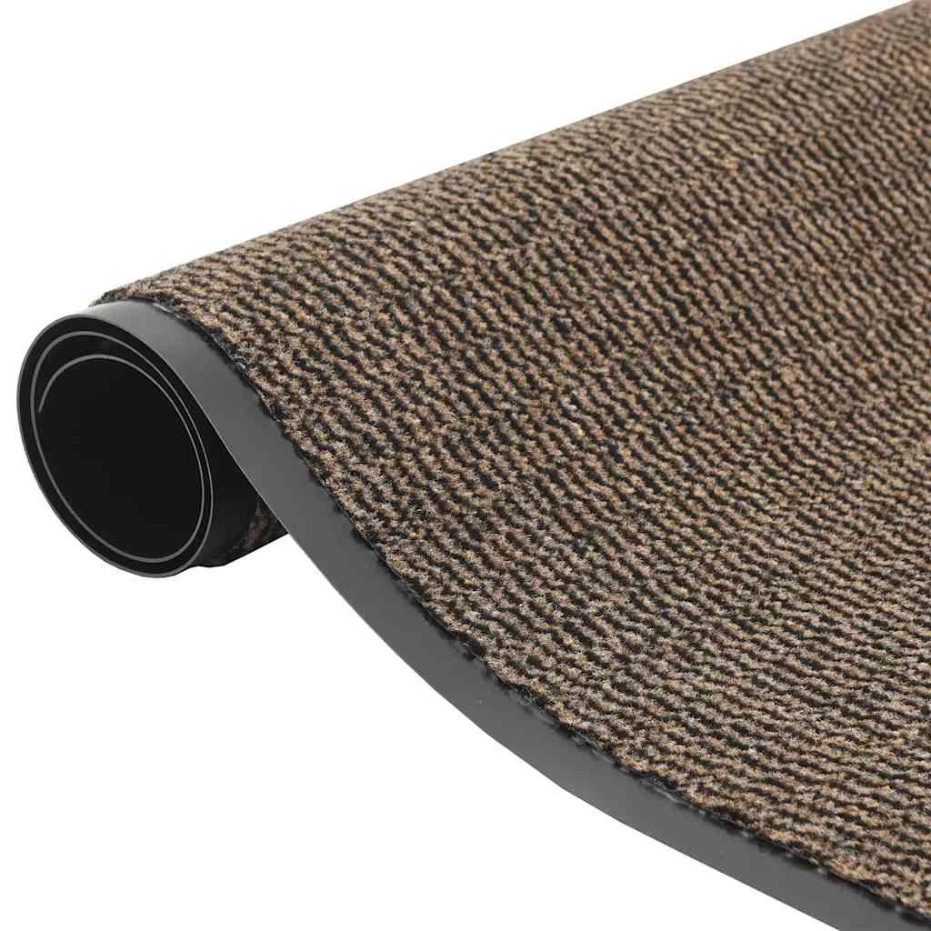 Zerbino antiscivolo flessibile per esterni 90 x 120 cm zerbino d'ingresso dal design moderno in PP marrone 02_0058131