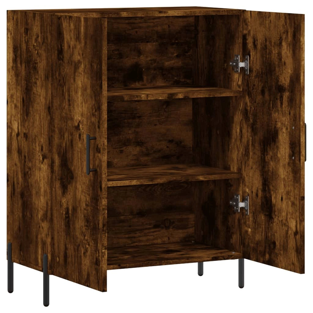 Credenza cassettiera mobile contenitore organizer cucina soggiorno salotto 695 x 34 x 90 cm legno ingegnerizzato marrone 02_0031034