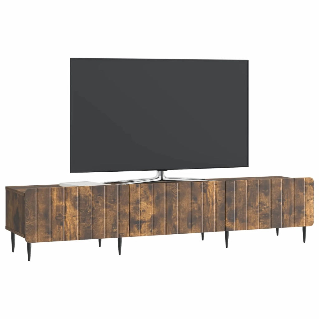 Mobile TV Rovere Fumo 147 x 34,5 x 32 cm Legno ingegnerizzato