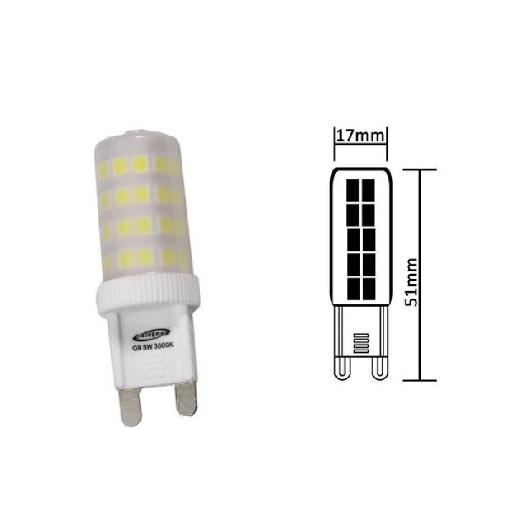 Trade Shop - Lampadina 51 Led Smd G9 5 Watt Luce Bianca Fredda Calda Naturale Faretto -