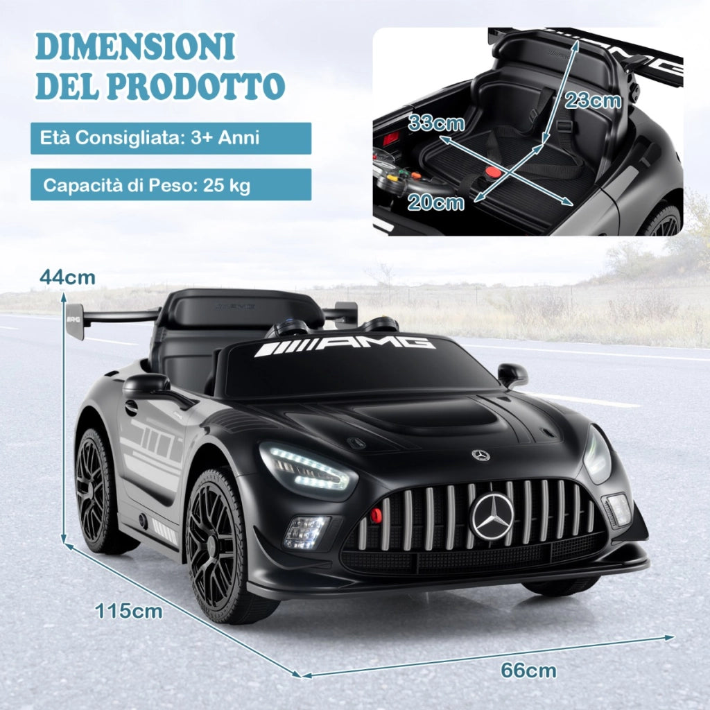 Auto cavalcabile per bambini ruote per trasporto e partenza morbida-Auto cavalcabile per bambini con telecomando per bambini 3+ anni Nero