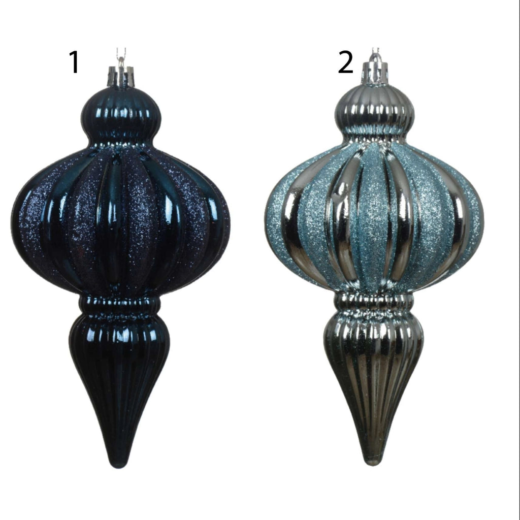 Pendaglio glitter blu 15,5 cm