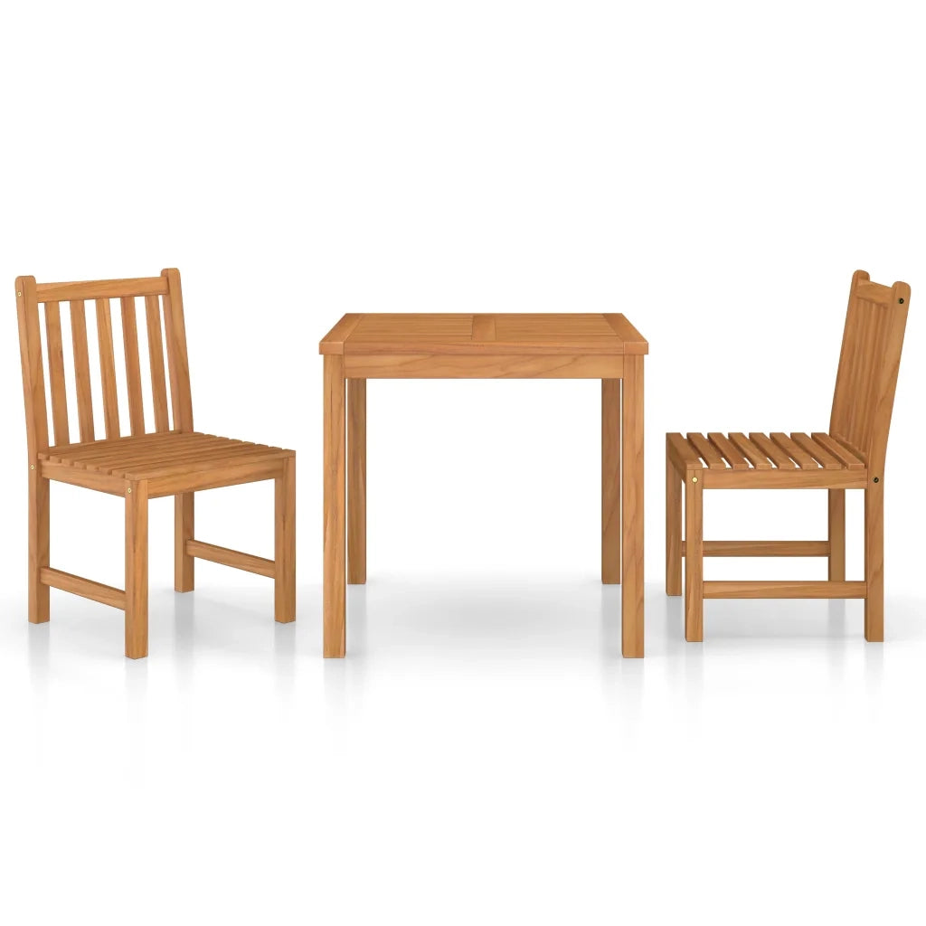 Set da pranzo da giardino 3 pz 80x80 cm in legno massello di teak 3059921