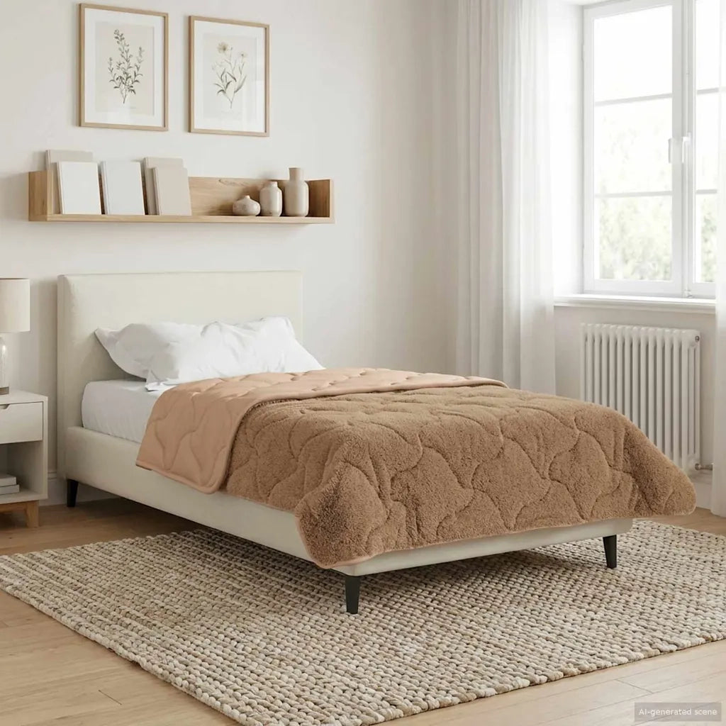 Duvet Invernale Talpa 140 x 220 cm Microfibra e Fleece Teddy