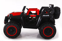 Macchina Elettrica per Bambini 12V Kidfun Fuoristrada 4x4 Rossa