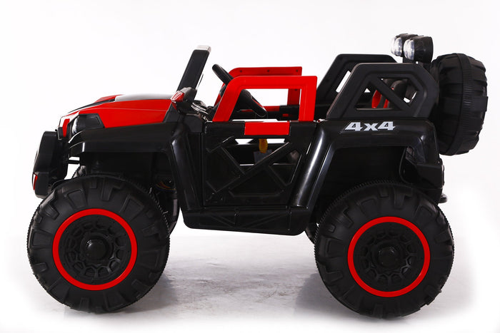 Macchina Elettrica per Bambini 12V Kidfun Fuoristrada 4x4 Rossa