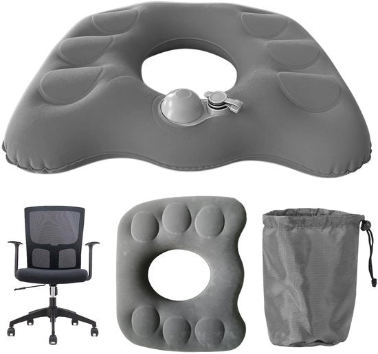 Sedile donut ortopedico - Opzionabile - Ergonomico - 44 x 38 x 10 cm - Cuscino donut