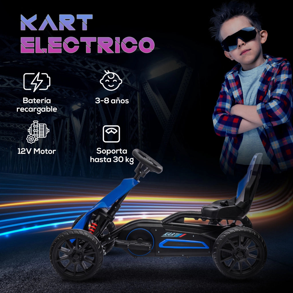 Coche Elettrico per Bambini 12V ¨C zephmum ¨C 100x58x58,5cm Blu