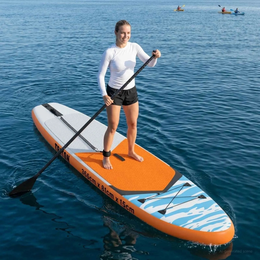 Paddle Board Gonfiabile TRITON 366 x 81 x 15 cm Blu per 42039125