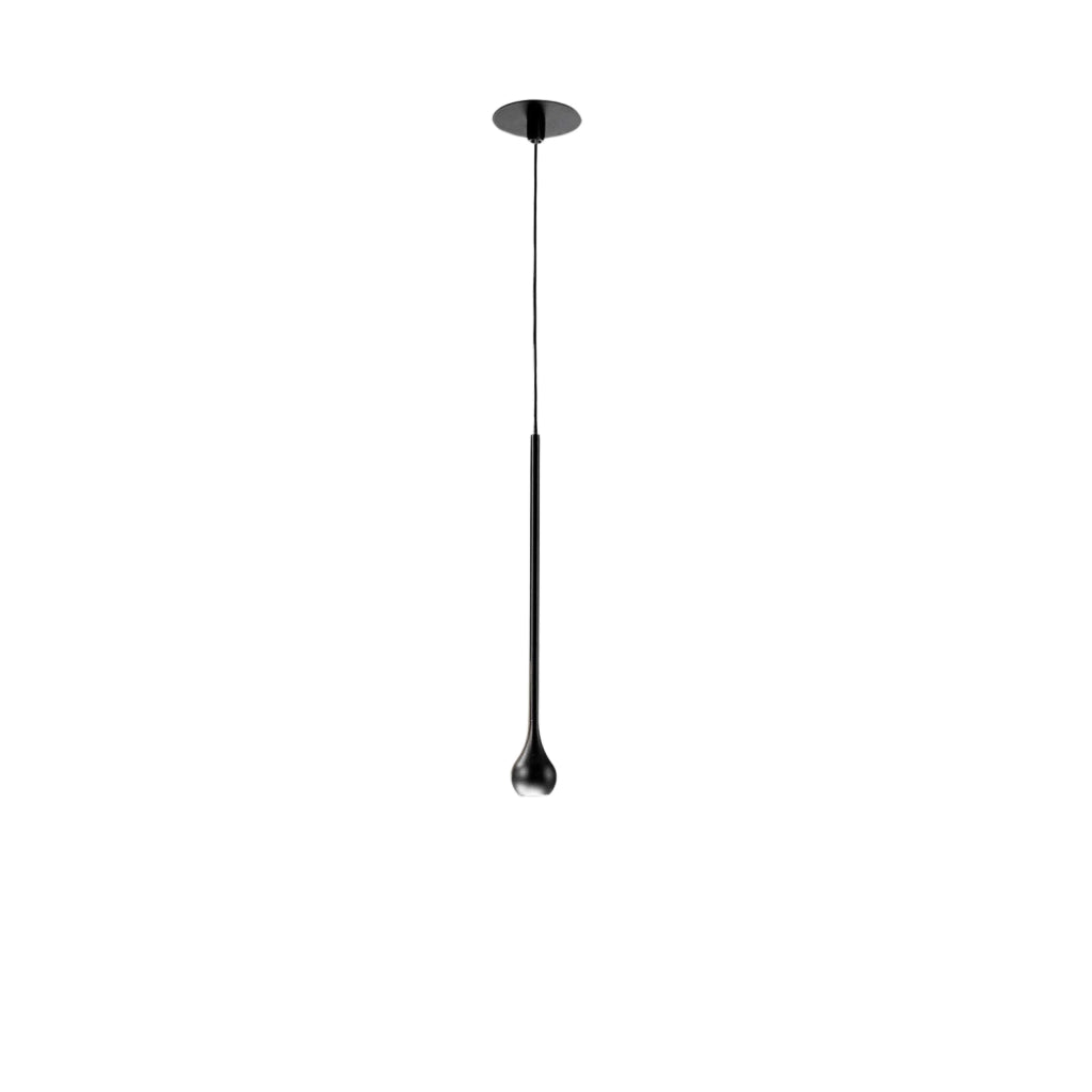 Lampada a Sospensione URSULA SP/I Nero - Sospensione ad Incasso Led 5W 3000K 255lm Fascio 24° Montatura in Alluminio IP20 - Gea Luce