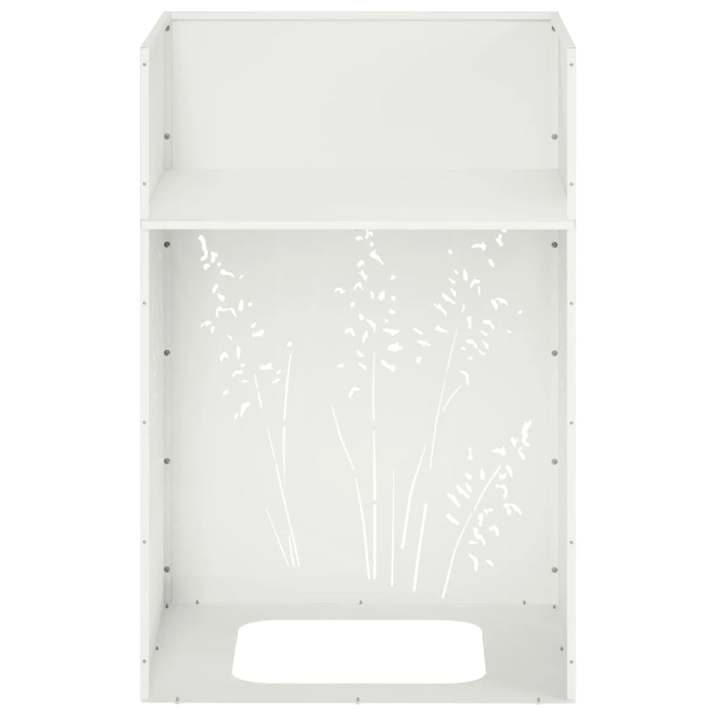 Vaso da giardino 2 pz Bianco 50 x 50 x 75 cm 8005767