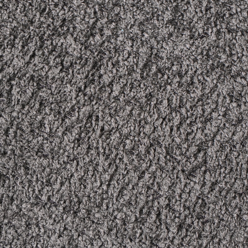 Pouf poggiapiedi imbottito a forma di cuore Pouf ottomano in ciniglia grigio scuro camera da letto soggiorno