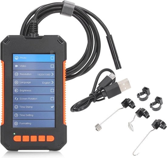 Borescope-camera acqua resistente 1080P per ispezione e indagine - Batteria a lunga durata e IP67
