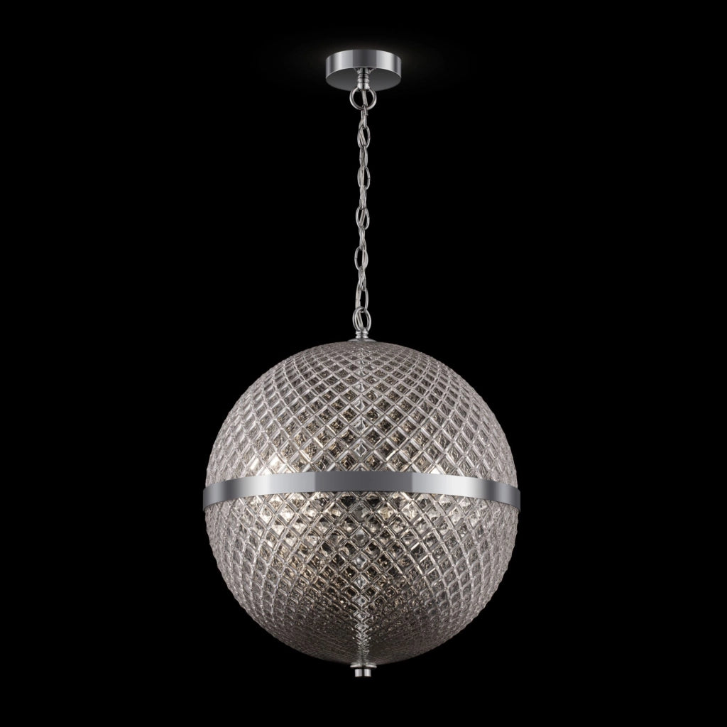 Lampada pendente Neoclassic in Metallo Yonkers Cromo