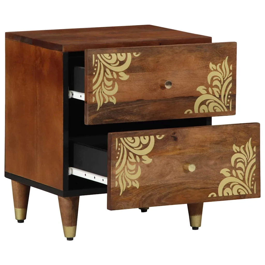 Armadio da Notte con cassetto Marrone miele 40 x 33 x 46 cm 4018734