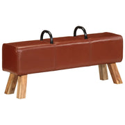 Panca per Esercizi Marrone 110 cm in Vera Pellecod mxl 109101