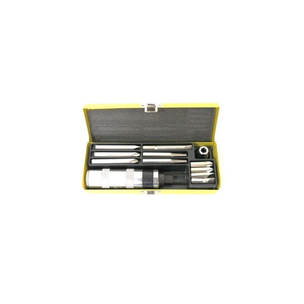 Trade Shop - Cacciavite Giravite Ad Impatto Percussione 12 Pz Reversibile Chrome Vanadium -