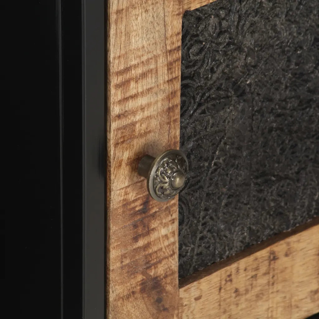 Mobile Porta TV 120x30x40 cm in Legno di Mango Grezzo cod mxl 16468