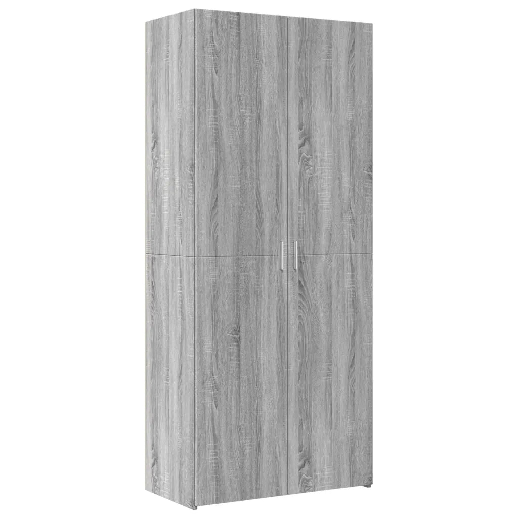 Credenza Grigio Sonoma 80x42,5x185 cm in Legno Ingegnerizzato 3281439