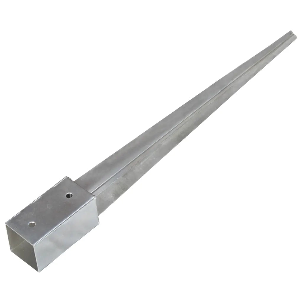 Picchetti di Terra 12 pz Argento 7x7x75 cm Acciaio Galvanizzato 145403