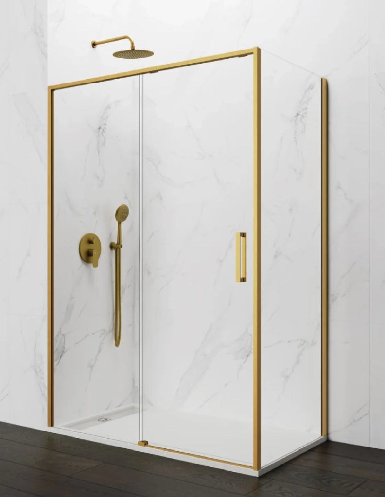 Box doccia ABANTE (TWENTY) 1+1 con lato fisso laterale 130x90 cm Oro