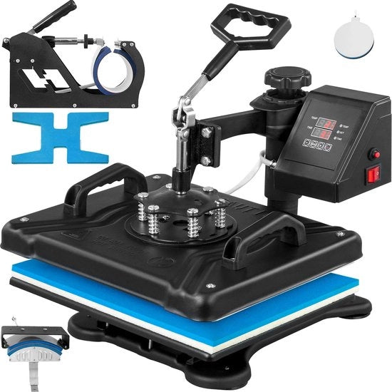 Stampante a caldo professionale 5 in 1 - Display LCD digitale - Nero 

Modello: 5 in 1 Professionele Heat Press 
Codice prodotto: (inserire codice prodotto) 
Specifica tecnica: (inserire specifica tecnica)