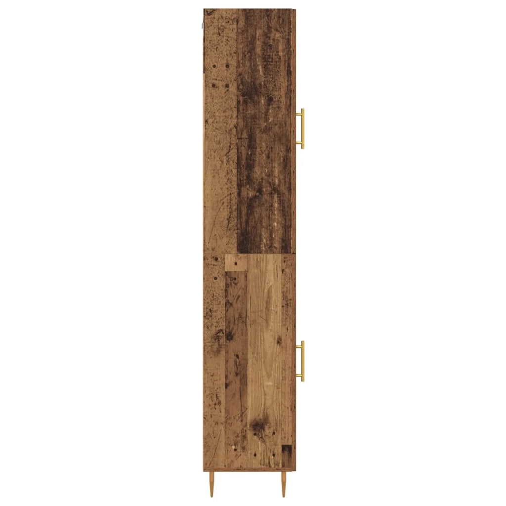 Credenza 2 pcs Legno vecchio Legno multistrato