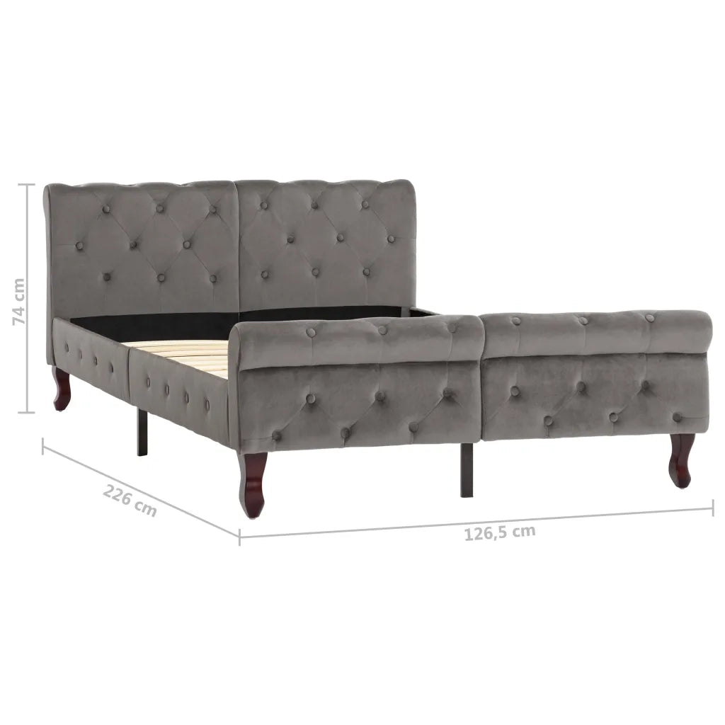 Giroletto Grigio in Velluto 120x200 cm 288559