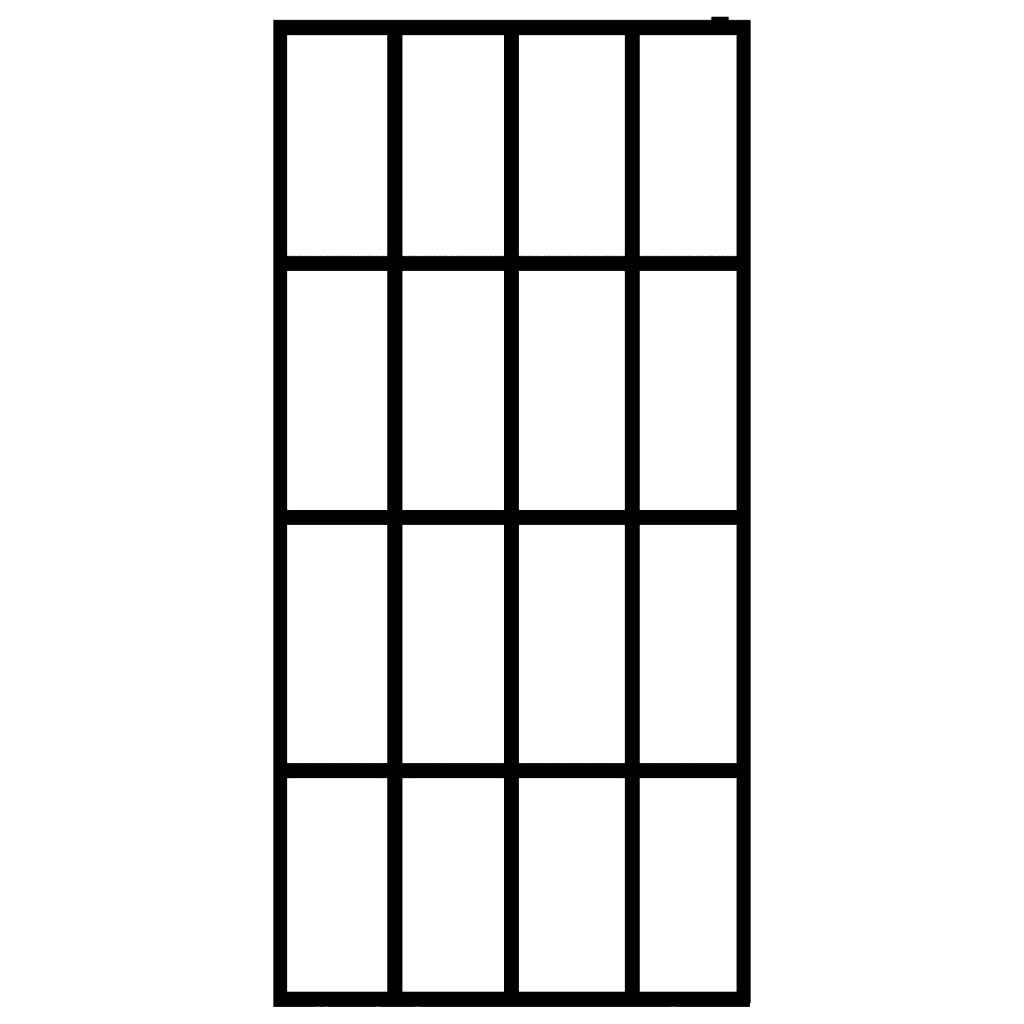 Cabina Doccia con Schermo in Vetro Temperato Glassato 140x195cm 145688