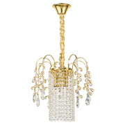 Lampada A Sospensione In Cristallo Swe090-cp 30cm Gold