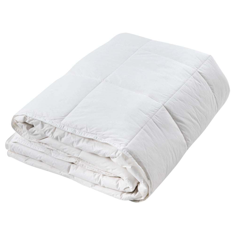 Piumino in cotone Japara bianco super king size 220 x 240 cm imbottitura in piumino d'anatra trapuntato biancheria da letto camera da letto