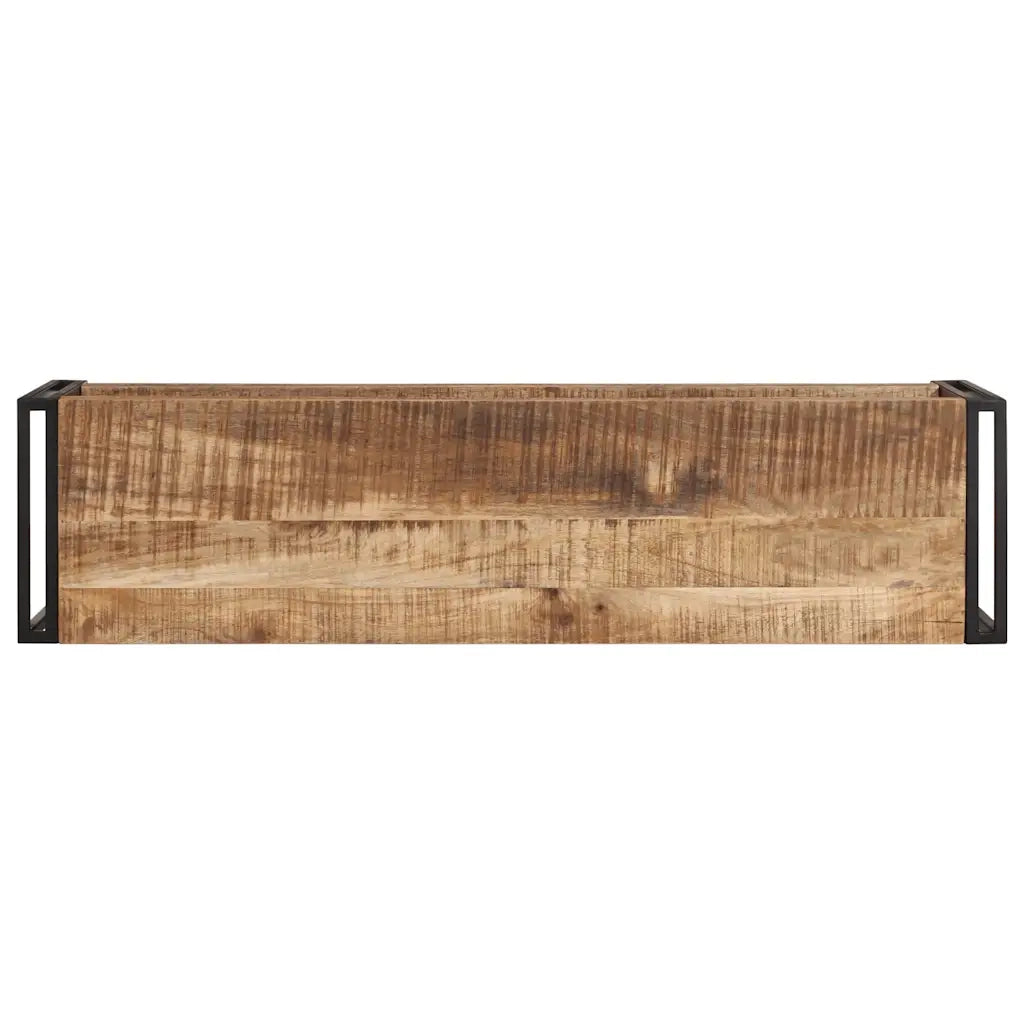 Mobile Porta TV 120x30x40 cm in Legno di Mango Grezzo 320679