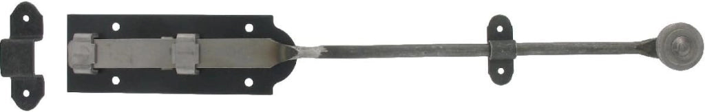 Serratura midi a asta rotonda per cancello grezzo - Lungo. mm.400