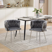 Sgabello da bar 66x44.5x52 cm con schienale basso in tessuto grigio