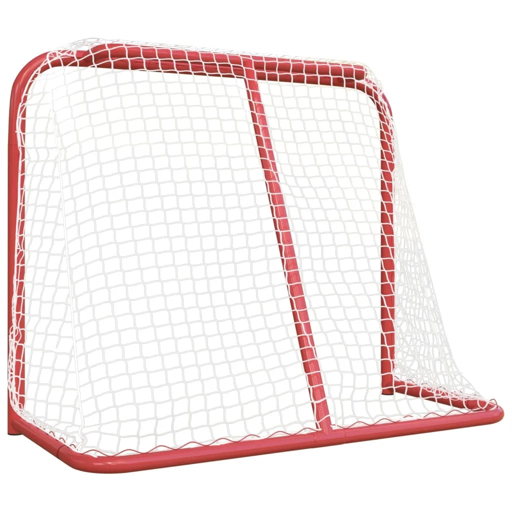 Porta da Hockey Rossa e Bianca 183x71x122 cm in Poliestere 93755