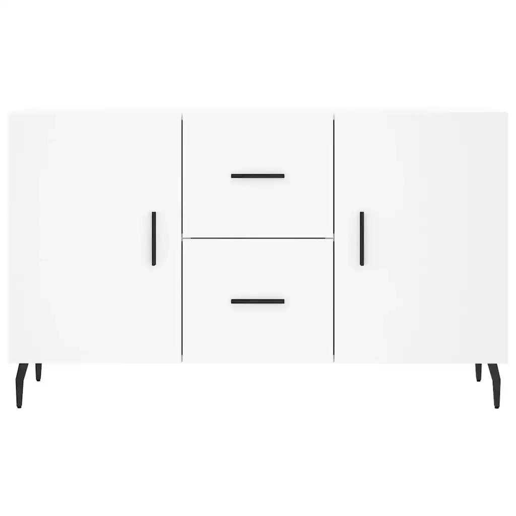Credenza-Buffet-Armadio da cucina Bianca 100x36x60 cm in Legno Multistrato 210520