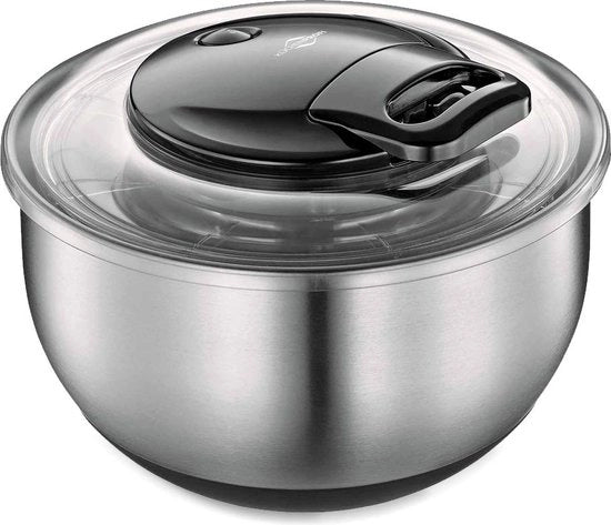Centrifuga per insalata | 18/8 acciaio inossidabile | per lavaggio e asciugatura di insalate | centrifuga in acciaio inossidabile | centrifuga per insalate in acciaio inossidabile