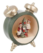 Decorazione Natalizia Luminosa forma di Sveglia Illuminata a Led Addobbi 13 cm