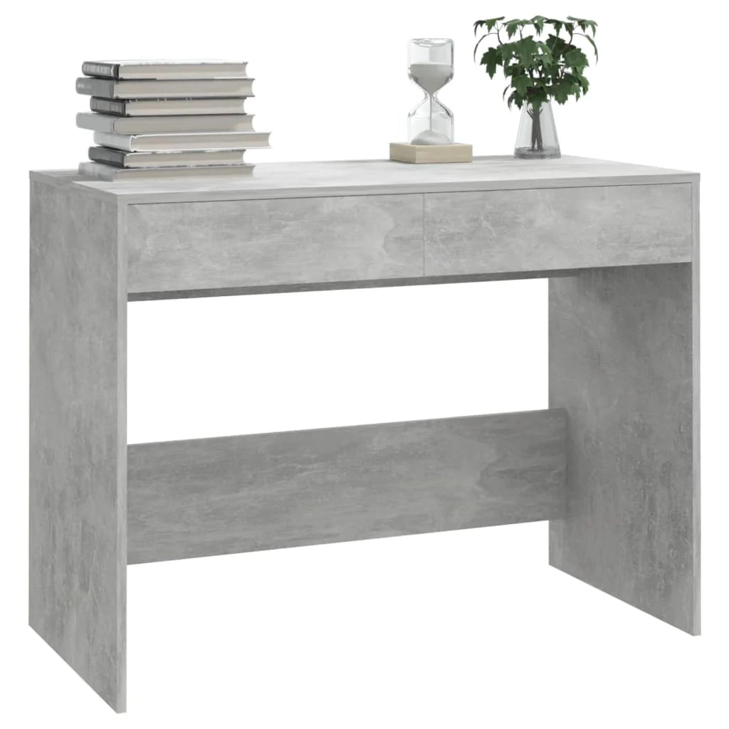 Scrivania tavolo postazione di lavoro mobile per computer studio 101 x 50 x 76,5 cm legno ingegnerizzato grigio 02_0023830