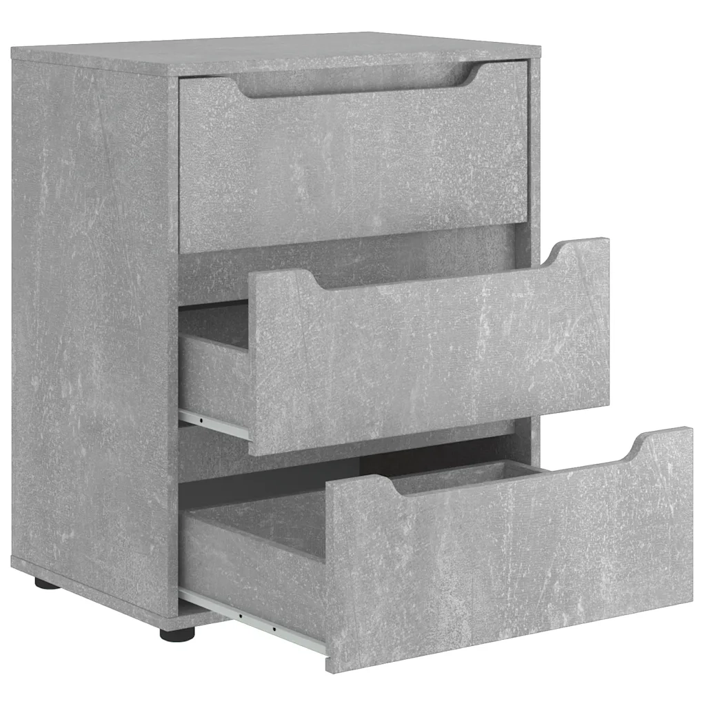 Credenza-Buffet-Armadio da cucina VISNES Grigio Cemento 60x40x73 cm in Legno Multistrato