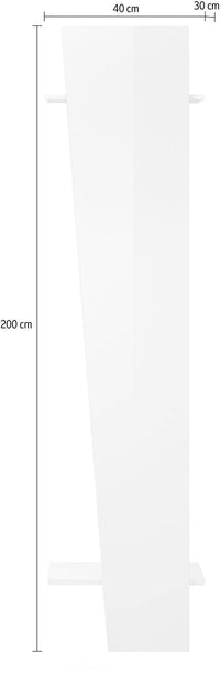 Appendiabito  50x30x200 cm Vega Bianco Lucido