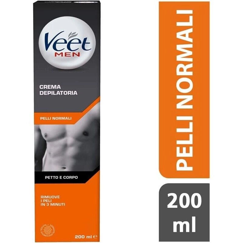 VEET SET 6 PEZZI CREMA DEPILATORIA FOR MEN 200ML PELLI NORMALI