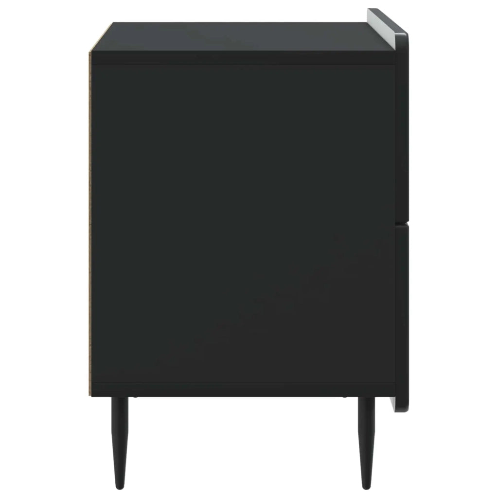 Armadio da Notte Nero 62 x 34,5 x 49,5 cm Legno ingegnerizzato