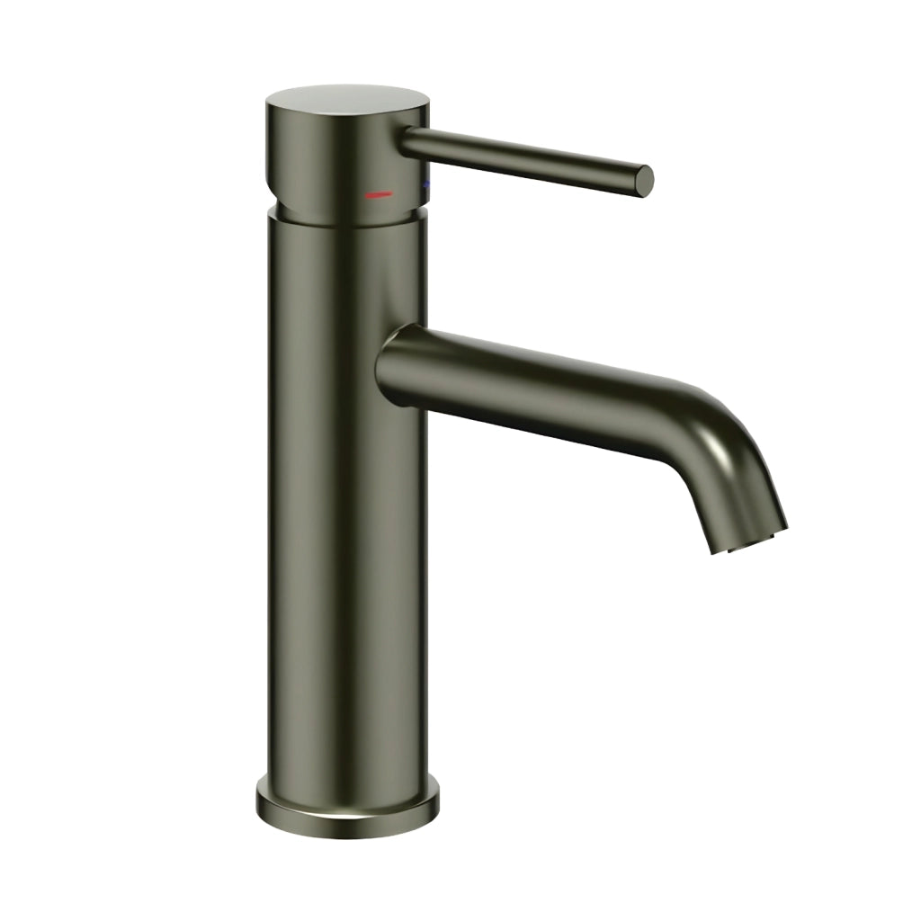 Miscelatore per lavabo jazz con leva in metallo e sistema quickinstall integrato *** finitura- canna di fucile, confe...