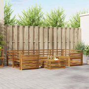 Set di divani da esterno 7 pcs Naturale