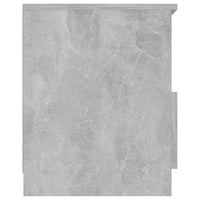Comodino Grigio Cemento 40x40x50 cm in Legno Multistrato 806165