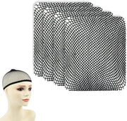 Cappe da capelli adesivi - 4 pezzi - Cappe da capelli adesive da indossare - Lavabile/Riparabile - Tessuto mesh-stretch nylon - Adatti per capelli lunghi/corti - Cappe da capelli adesive