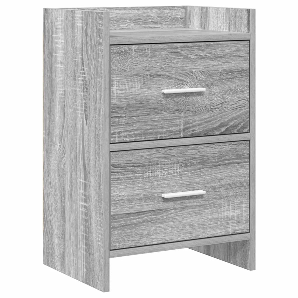 Comodini Sonoma grigio 40 x 30 x 60 cm Legno ingegnerizzato 8010973