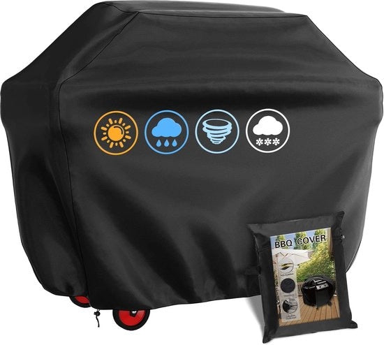 Copertura barbecue a gas - resistente all'acqua - 147 x 61 x 117 cm - nero