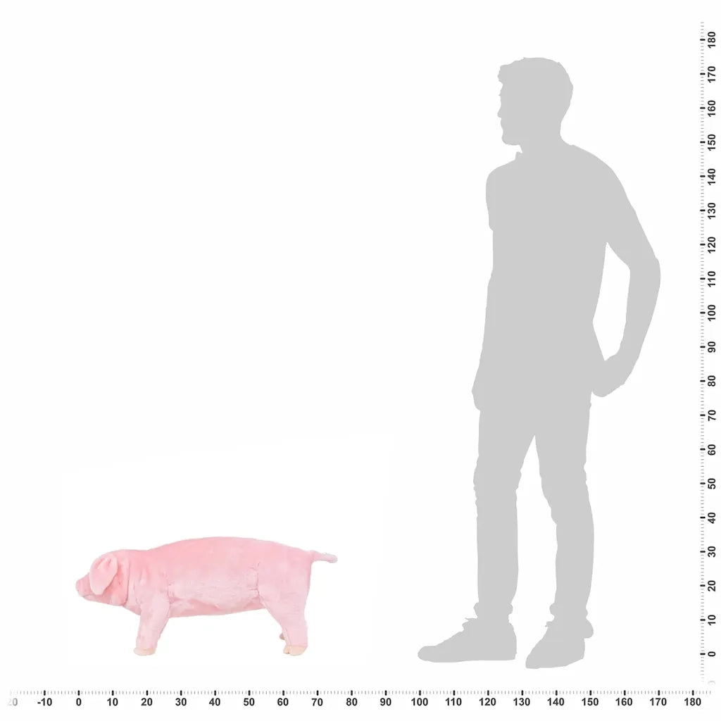 Maialino in Peluche in Piedi Rosa XXL 91340